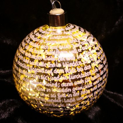 LED-innenbeleuchtete Kugel