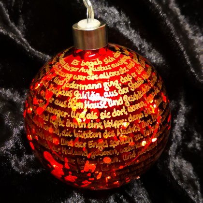 LED-innenbeleuchtete Kugel