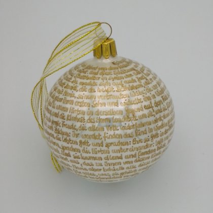 glänzend weiß - gold