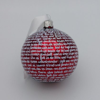 glänzend bordeaux - weiß