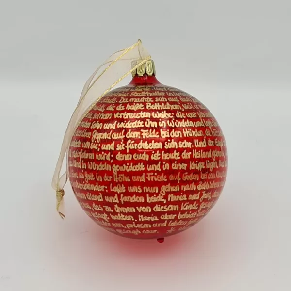 Sonderanfertigung transparent rot - gold