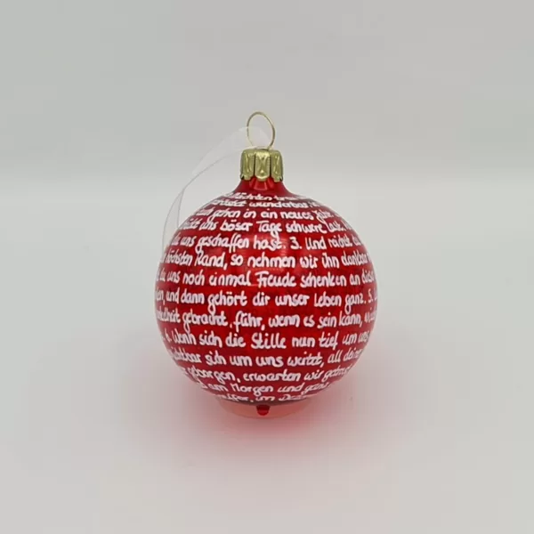 Sonderanfertigung transparent rot - weiß