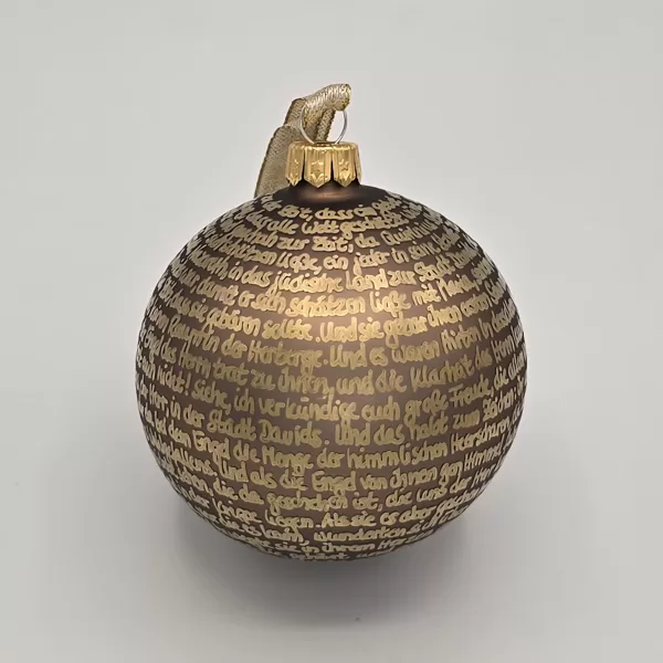 Braun matt mit Gold
