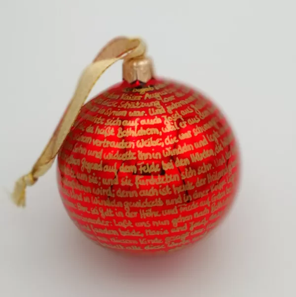klassisch glänzend rot - gold