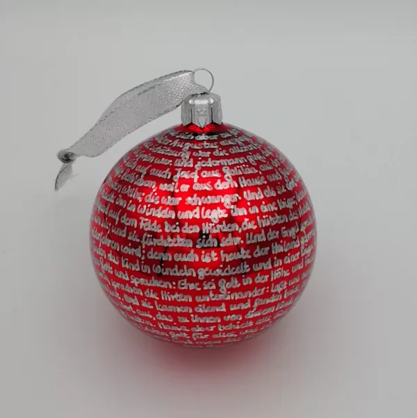 klassisch glänzend rot - silber