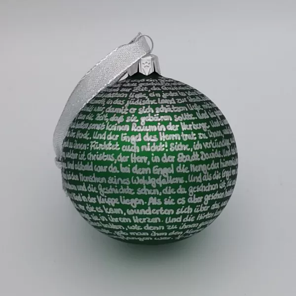 matt weihnachtsgrün - gold